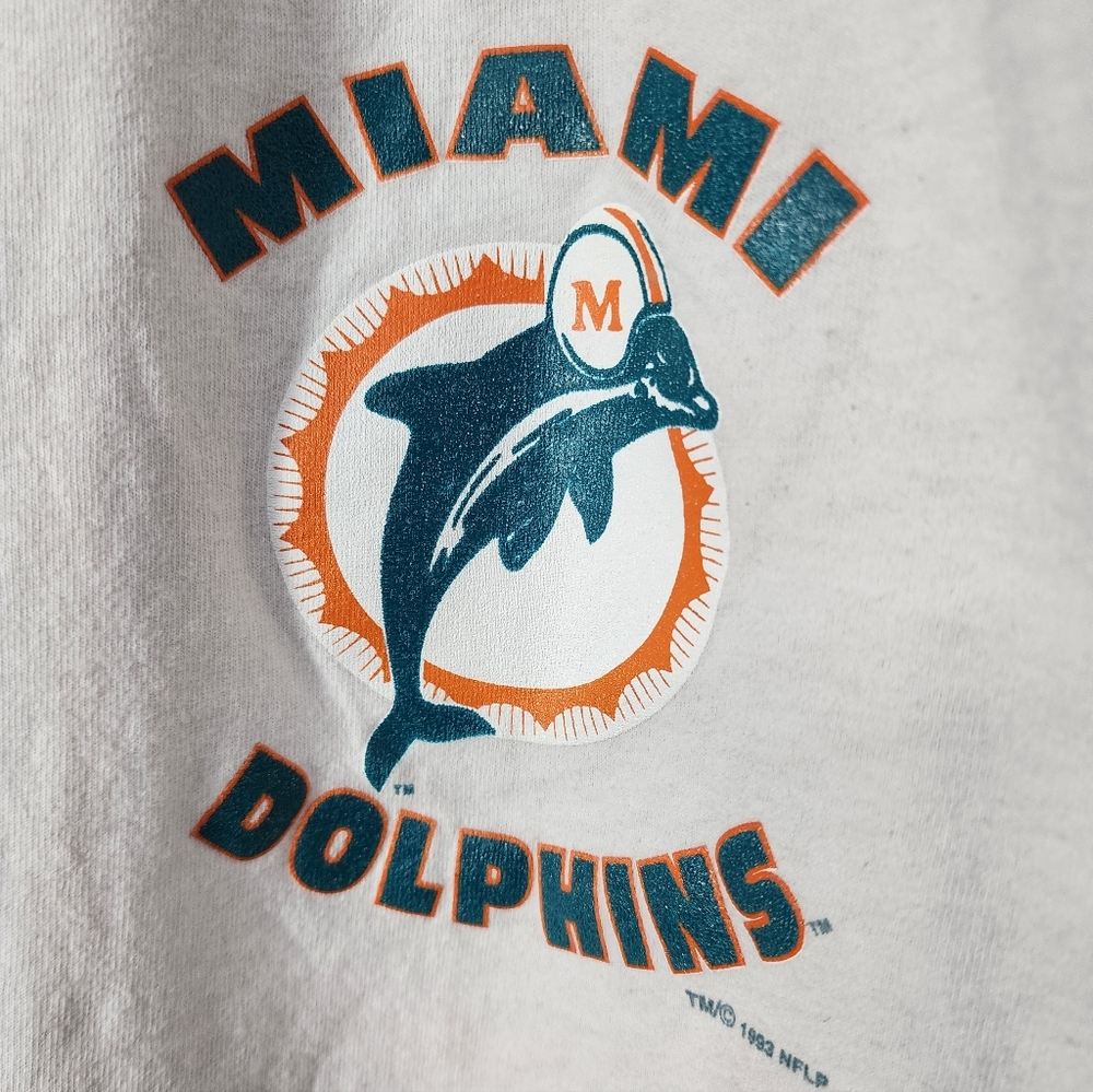 Vintage Miami Dolphins White Athletic Shorts Men's Large Used - Picture 2 of 4